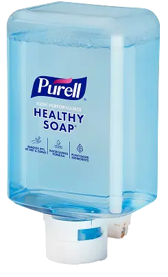 Dispensador Purell con jabón antiséptico para higiene de manos en entornos profesionales