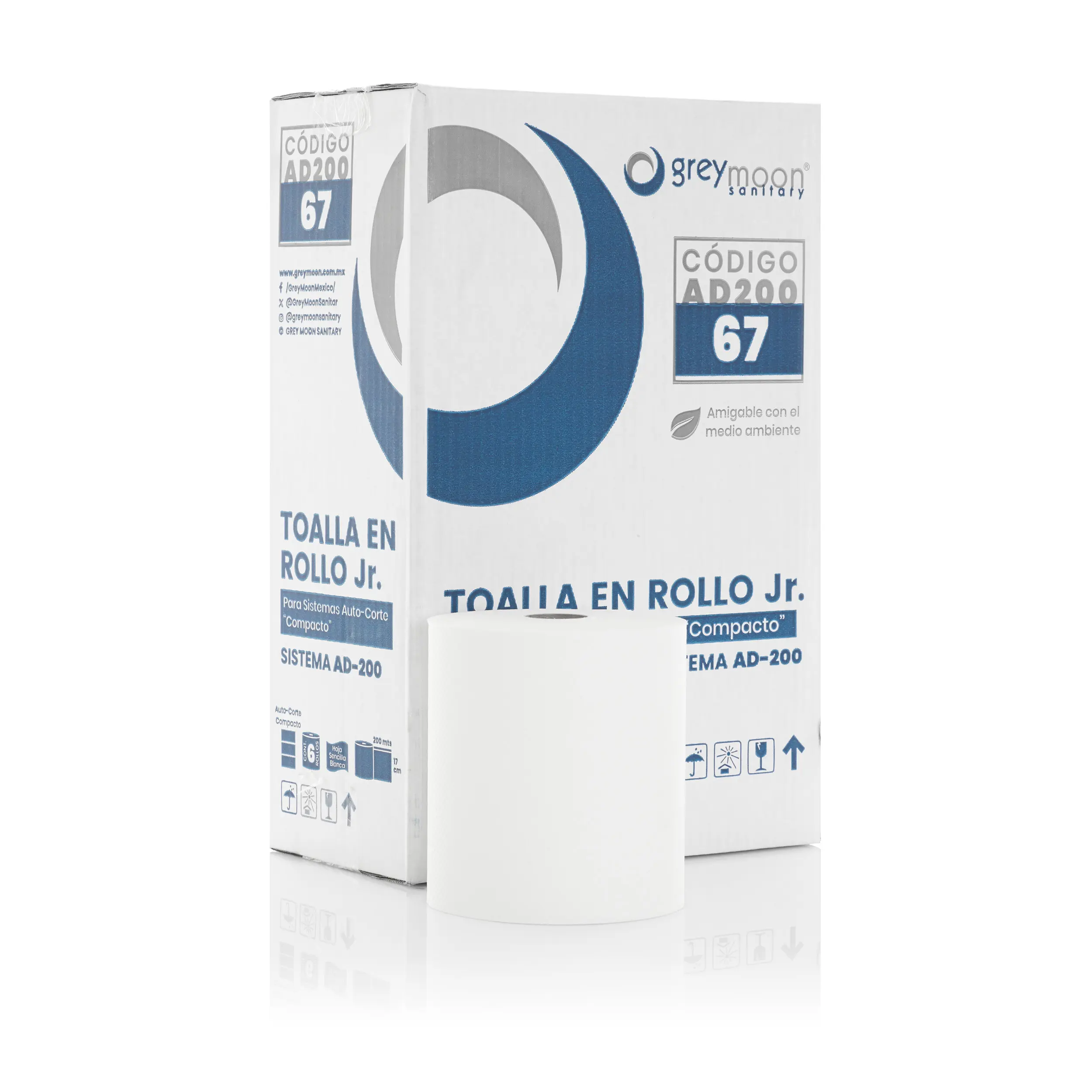 TOALLA EN ROLLO "AUTO-CORTE COMPACTO JR."